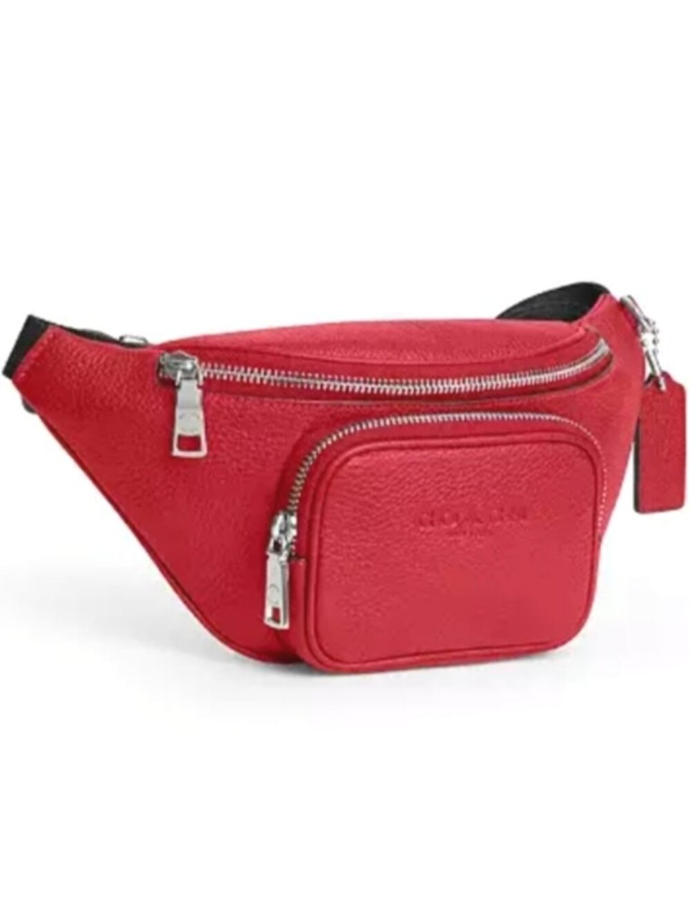 Coach Unisex Travis Belt Bag 30 & ID Wallet Double Bundle in Poppy Red, NWT - Picture 11 of 13